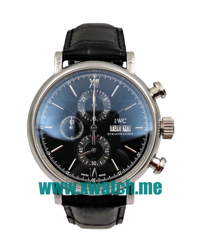 41MM Steel Replica IWC Portofino IW391029 Black Dials Watches UK