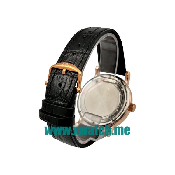 41MM Rose Gold Replica IWC Portofino IW356522 Black Dials Watches UK