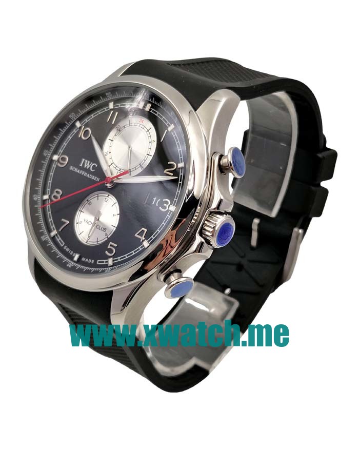 46MM Steel Replica IWC Portugieser Yacht Club IW390208 Black Dials Watches UK