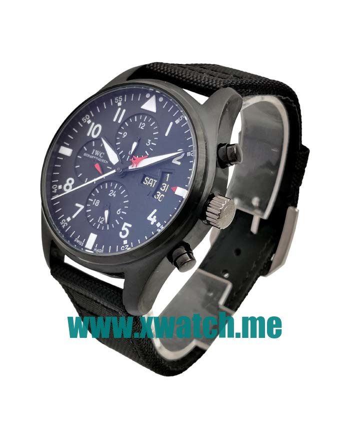 43.5MM Black Ceramic Replica IWC Pilots Spitfire IW378901 Black Dials Watches UK