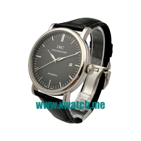 41MM Steel Replica IWC Portofino IW356305 Black Dials Watches UK
