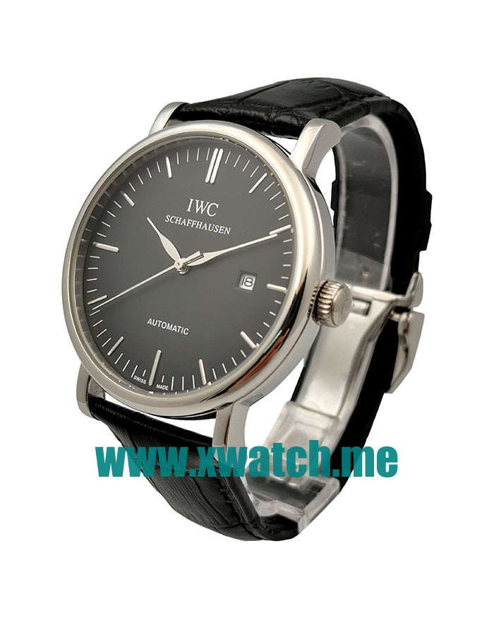 41MM Steel Replica IWC Portofino IW356305 Black Dials Watches UK