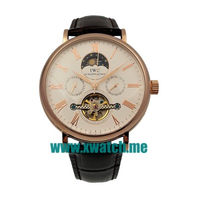 44MM Rose Gold Replica IWC Portofino 171740 White Dials Watches UK