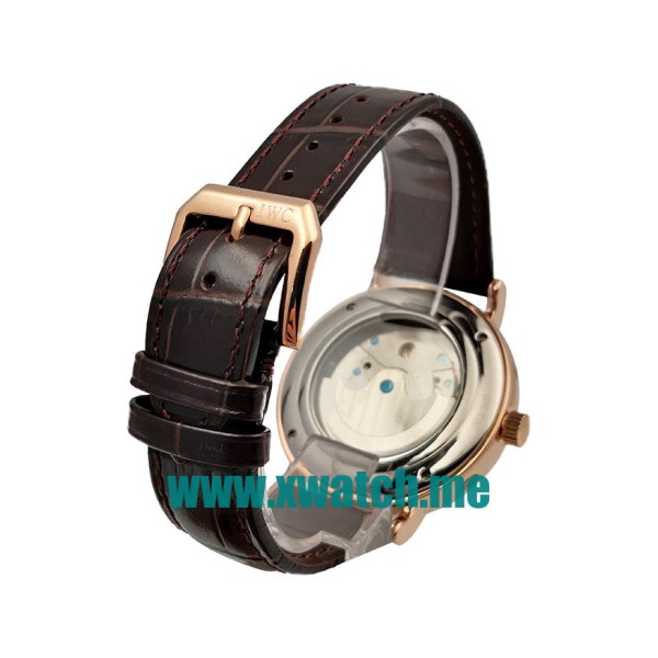 44MM Rose Gold Replica IWC Portofino 171740 White Dials Watches UK