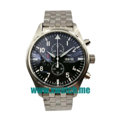 43MM Steel Replica IWC Pilots IW377710 Black Dials Watches UK