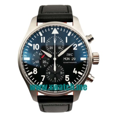 41MM Steel Replica IWC Pilot's Black Dials Watches IW377709 UK