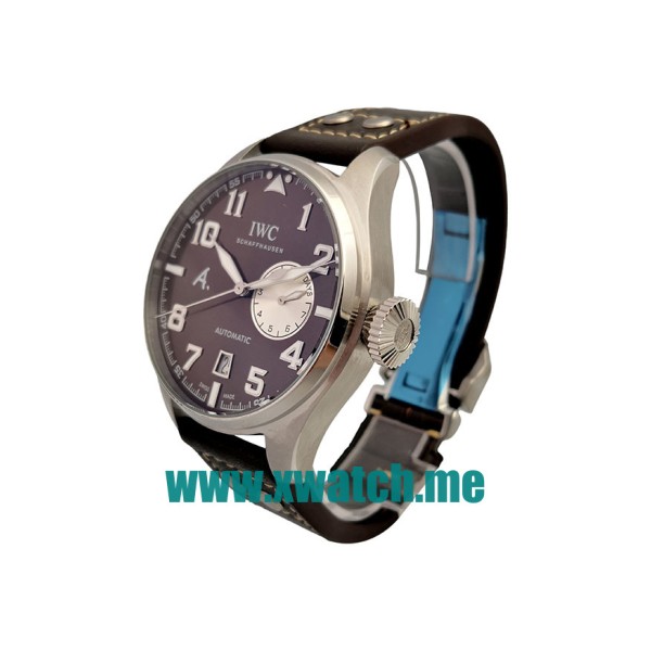 44.5MM Steel Replica IWC Pilots IW500422 Brown Dials Watches UK