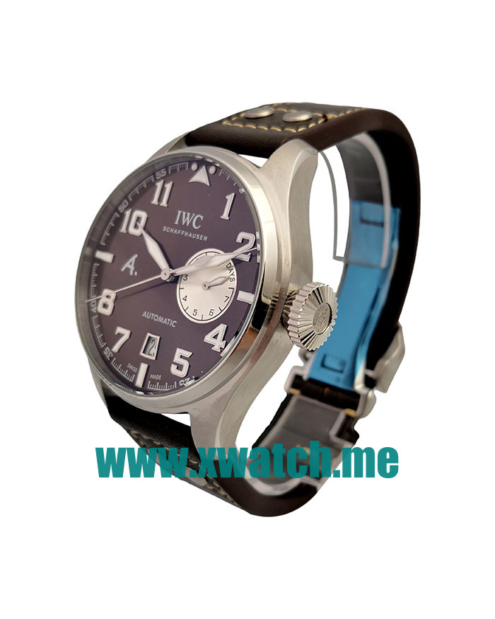 44.5MM Steel Replica IWC Pilots IW500422 Brown Dials Watches UK