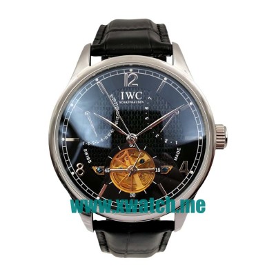 44.5MM Steel Replica IWC Portugieser 40059 Black Dials Watches UK