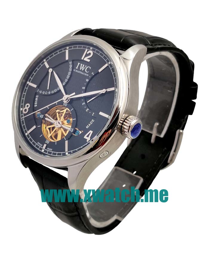 44.5MM Steel Replica IWC Portugieser 40059 Black Dials Watches UK
