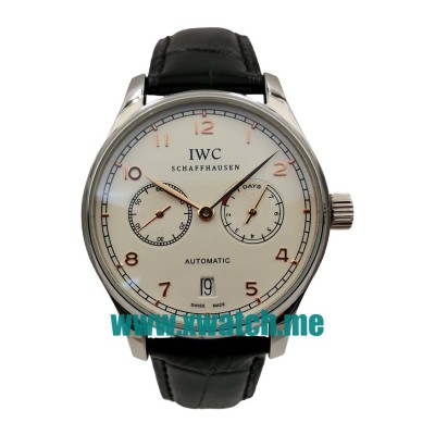42.3MM Steel Replica IWC Portugieser IW500114 White Dials Watches UK