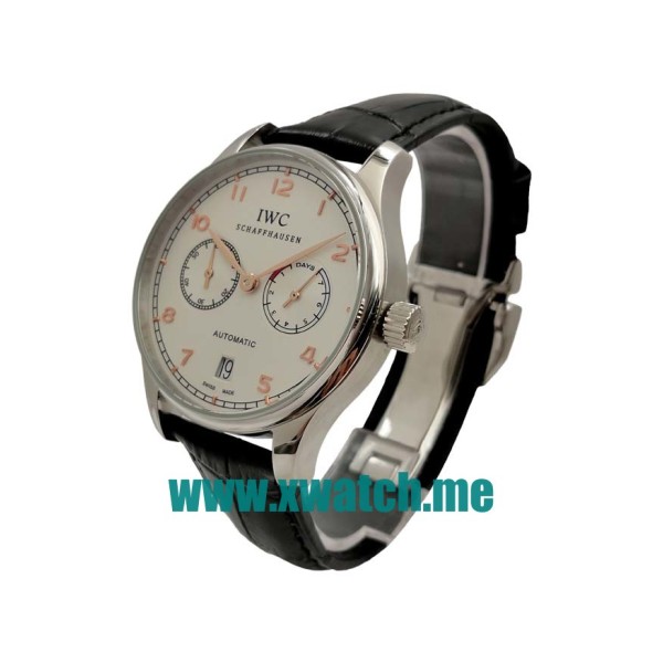 42.3MM Steel Replica IWC Portugieser IW500114 White Dials Watches UK