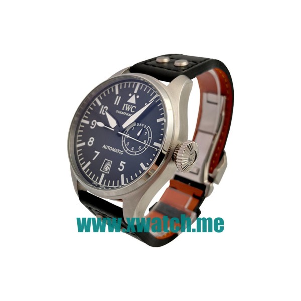 44.5MM Steel Replica IWC Big Pilots IW500201 Black Dials Watches UK