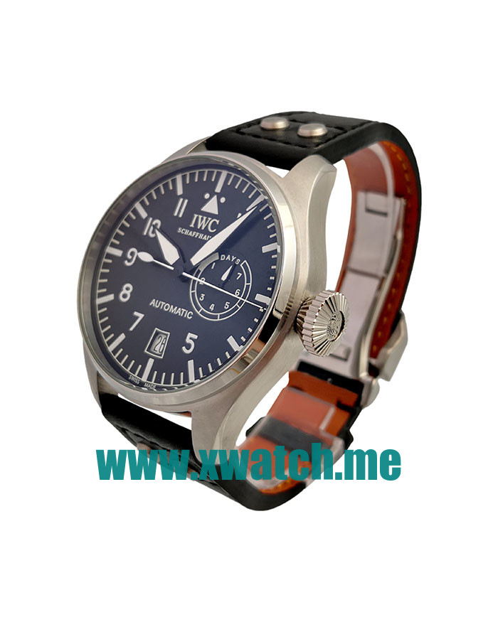 44.5MM Steel Replica IWC Big Pilots IW500201 Black Dials Watches UK