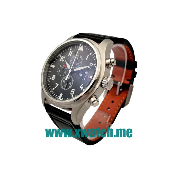 42MM Steel Replica IWC Pilots IW377701 Black Dials Watches UK