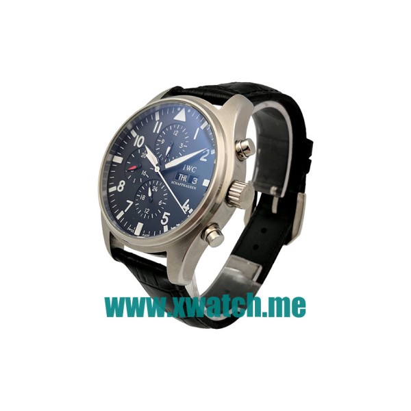 41MM Steel Replica IWC Pilots IW371701 Black Dials Watches UK