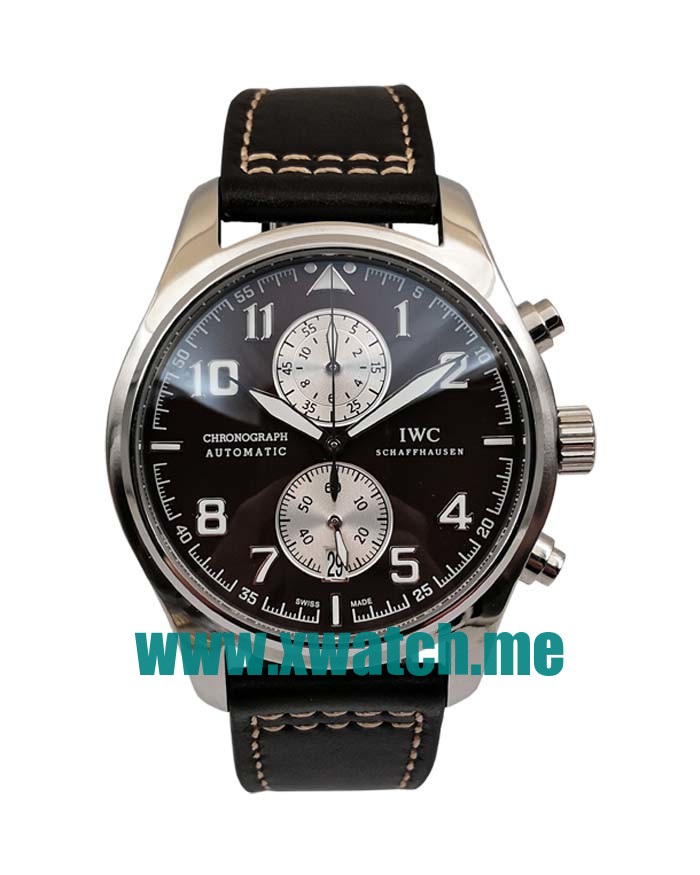41MM Steel Replica IWC Pilots IW387806 Black Dials Watches UK