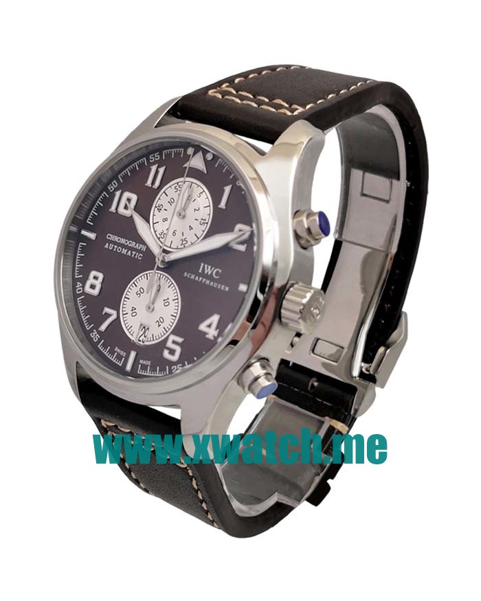 41MM Steel Replica IWC Pilots IW387806 Black Dials Watches UK