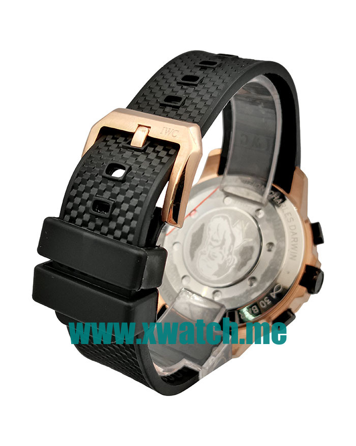 46MM Rose Gold Replica IWC Aquatimer IW329001 White Dials Watches UK