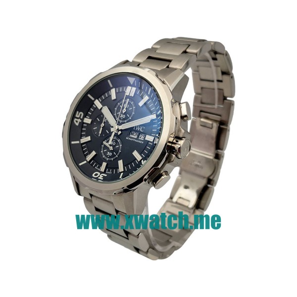 45.5MM Steel Replica IWC Aquatimer IW376801 Black Dials Watches UK