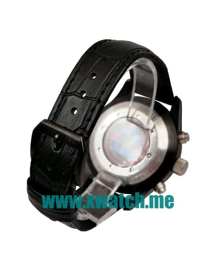 43MM Black Steel Replica IWC Pilots Spitfire IW387802 Black Dials Watches UK