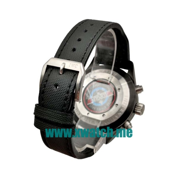 45MM Black Ceramic Replica IWC Pilots Spitfire Double Chronograph IW378901 Black Dials Watches UK