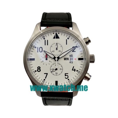 44MM Steel Replica IWC Pilots IW377701 White Dials Watches UK