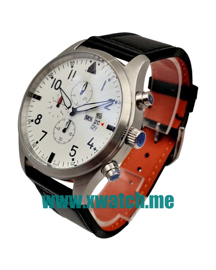 44MM Steel Replica IWC Pilots IW377701 White Dials Watches UK