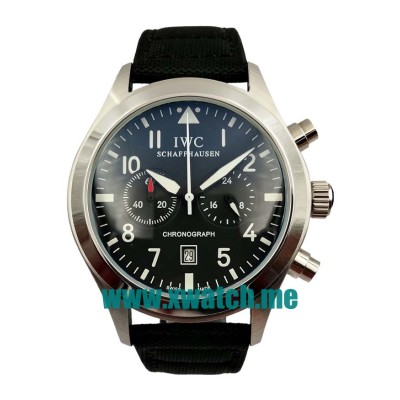 45MM Steel Replica IWC Pilots 54284 Black Dials Watches UK