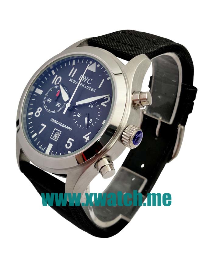 45MM Steel Replica IWC Pilots 54284 Black Dials Watches UK