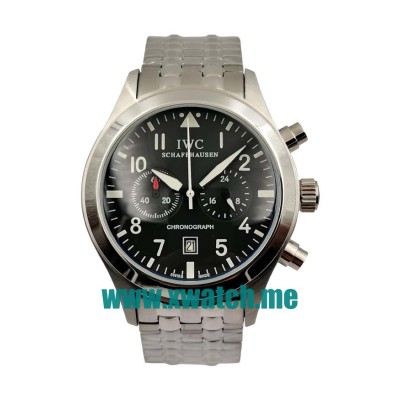 42.5MM Steel Replica IWC Pilots 54296 Black Dials Watches UK