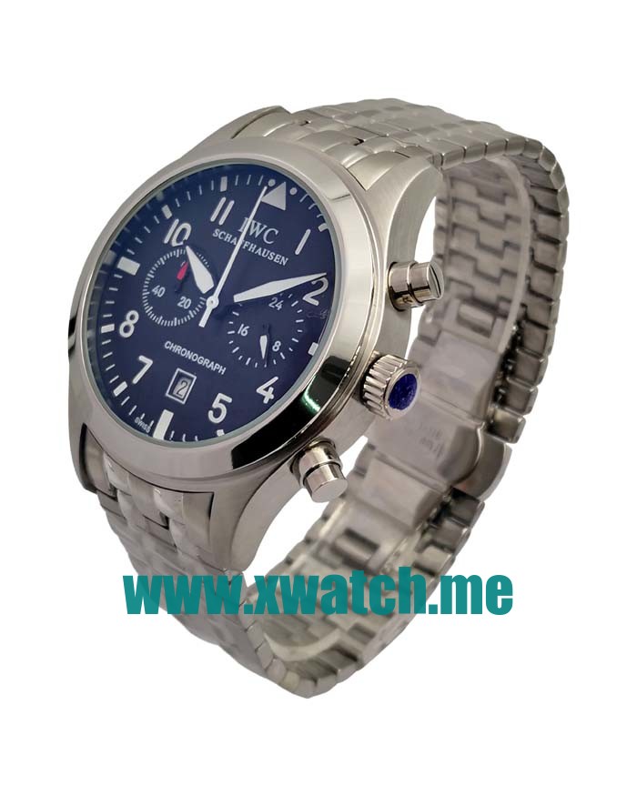 42.5MM Steel Replica IWC Pilots 54296 Black Dials Watches UK