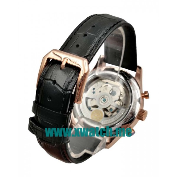 42MM Rose Gold Replica IWC Portugieser IW390505 Black Dials Watches UK