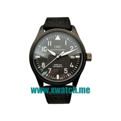 40MM Black Steel Replica IWC Pilots IW327001 Black Dials Watches UK