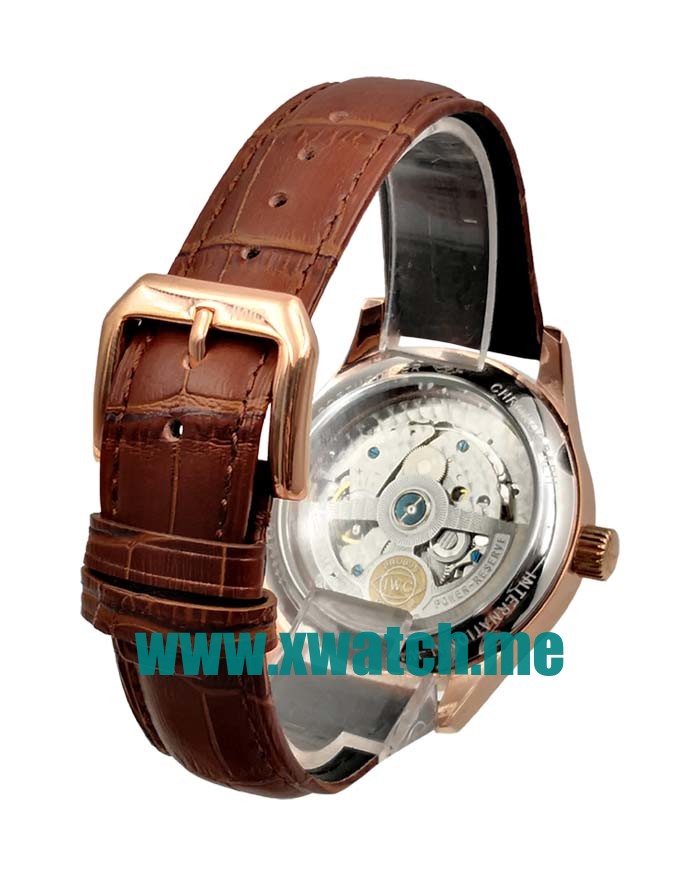 42.3MM Rose Gold Replica IWC Portugieser IW500113 White Dials Watches UK