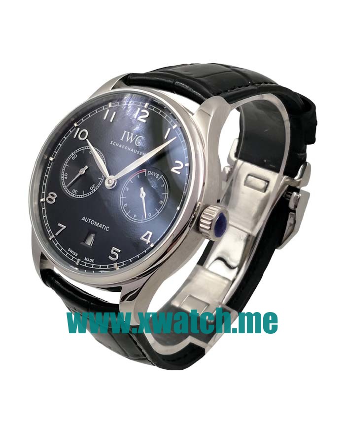 42.3MM Steel Replica IWC Portugieser IW500703 Black Dials Watches UK