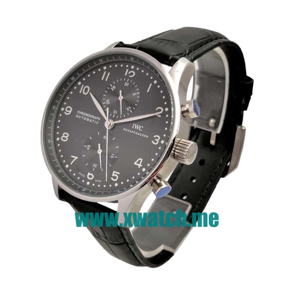 44MM Steel Replica IWC Portugieser IW371447 Black Dials Watches UK