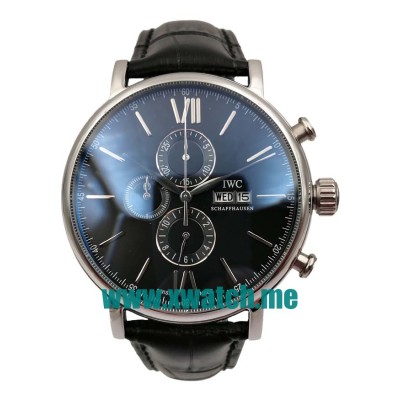 44MM Steel Replica IWC Portofino IW391008 Black Dials Watches UK