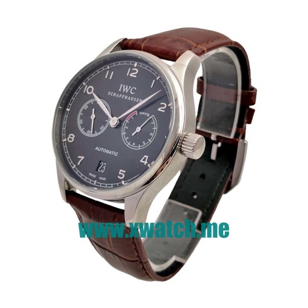 42.3MM Steel Replica IWC Portugieser IW500703 Black Dials Watches UK