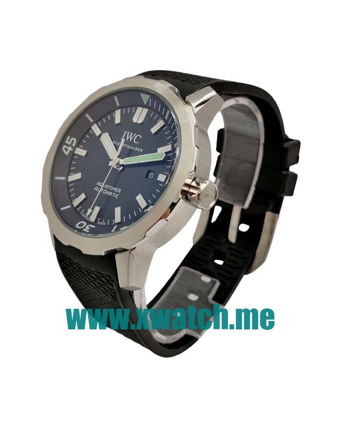 45.5MM Steel Replica IWC Aquatimer IW329001 Black Dials Watches UK