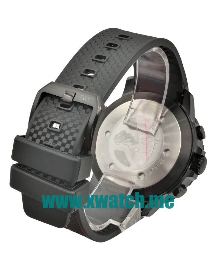 45MM Black Steel Replica IWC Aquatimer IW379504 Black Dials Watches UK