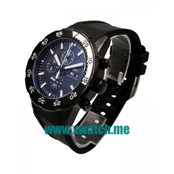 45MM Black Steel Replica IWC Aquatimer IW376705 Black Dials Watches UK