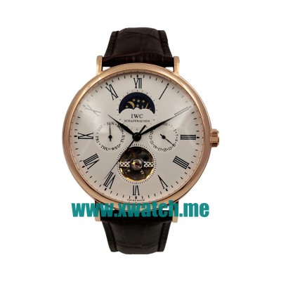 46MM Rose Gold Replica IWC Portofino 171290 White Dials Watches UK